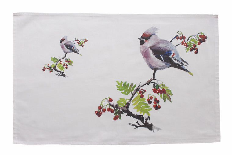 Orkney Storehouse | Waxwing Tea Towel Feature Product