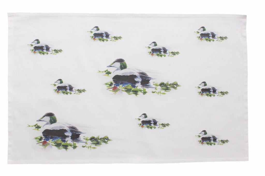 Orkney Storehouse | Eider Drake Tea Towel Repeating Product