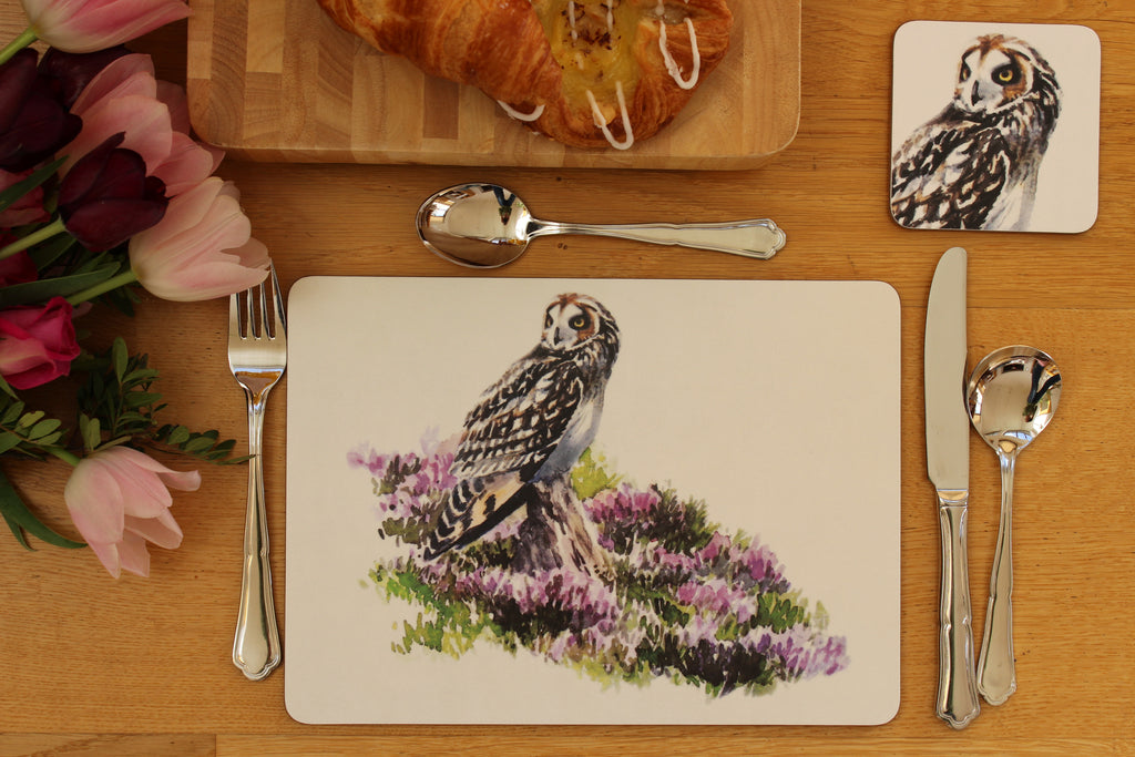 Orkney Storehouse | Short-eared Owl Placemat Setting