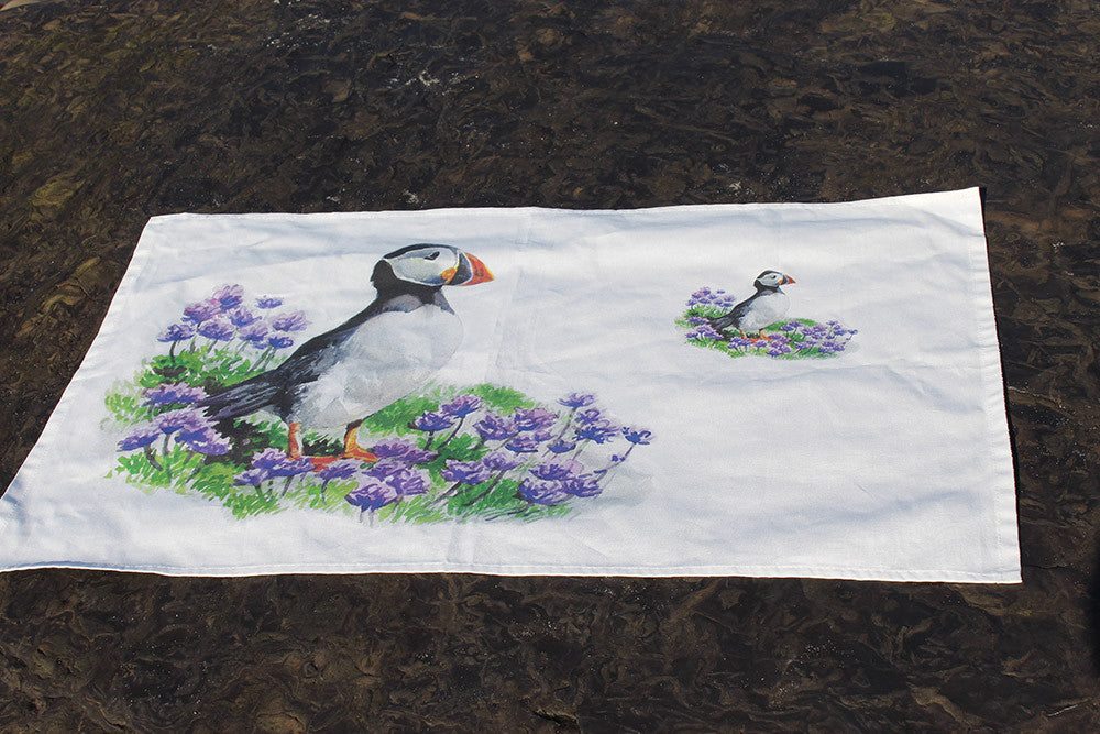 Orkney Storehouse | Puffin Tea Towel Lifestyle