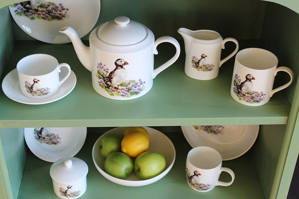 Orkney Storehouse | Puffin Teacup and Saucer Lifestyle