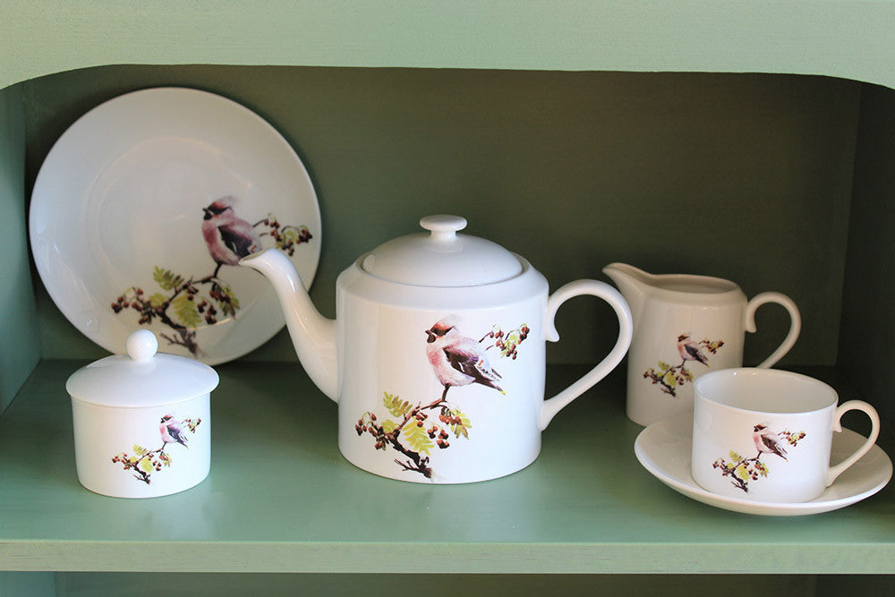 Orkney Storehouse | Waxwing Teacup and Saucer Lifestyle
