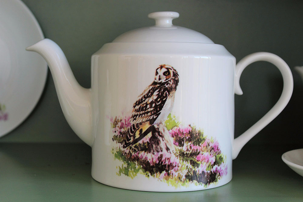 Orkney Storehouse | Short-eared Owl Teapot Lifestyle