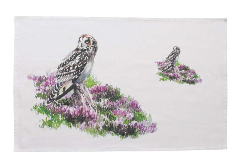 Orkney Storehouse | Short-eared Owl Tea Towel Feature Product