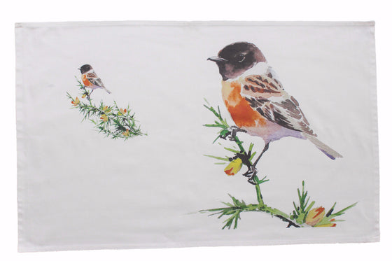 Orkney Storehouse | Stonechat Tea Towel Feature Product