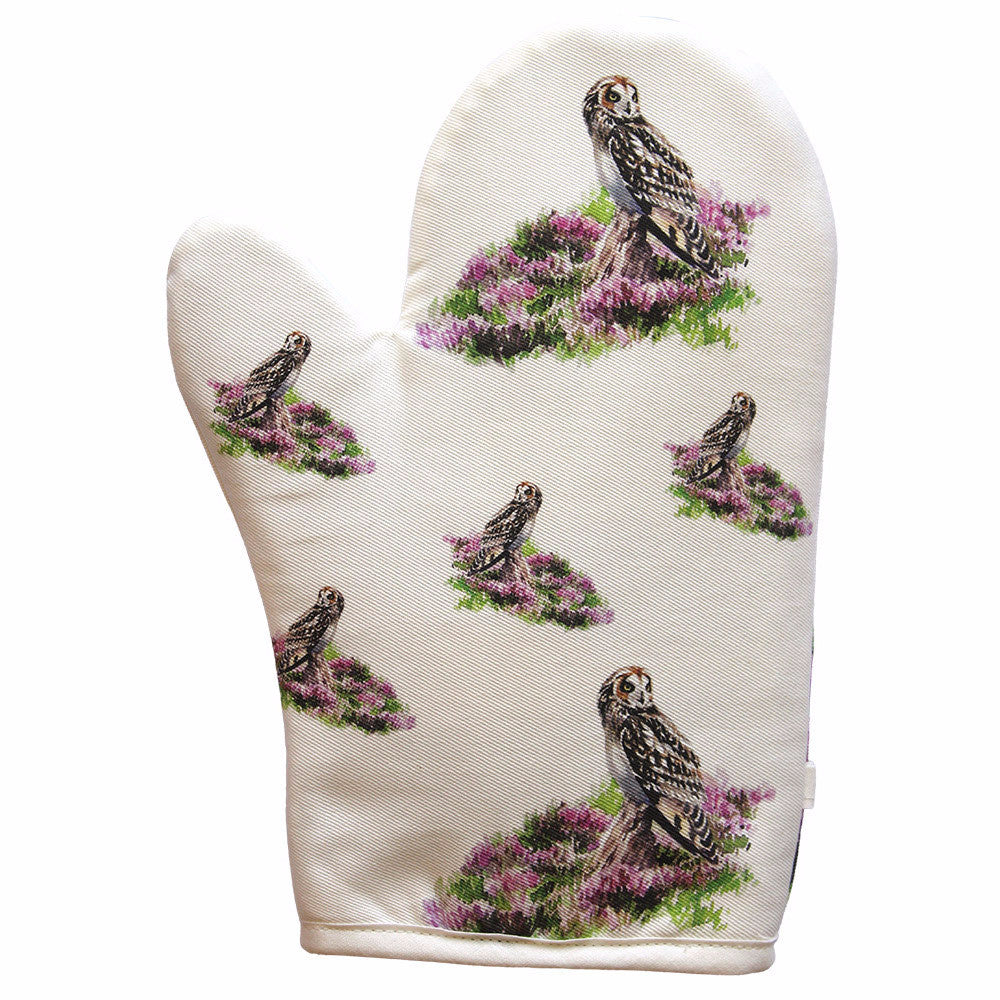 Orkney Storehouse | Short-eared Owl Oven Mitt Repeating Product