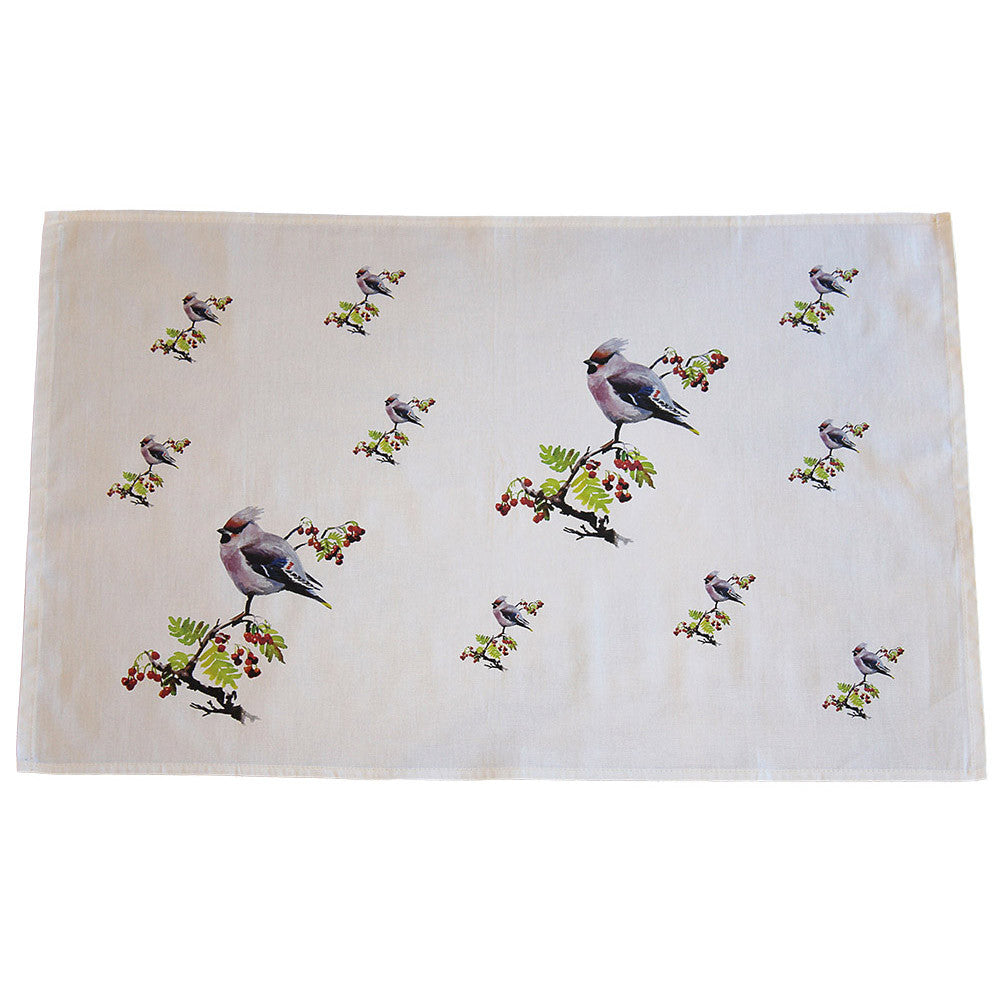 Orkney Storehouse | Waxwing Tea Towel Repeating Product