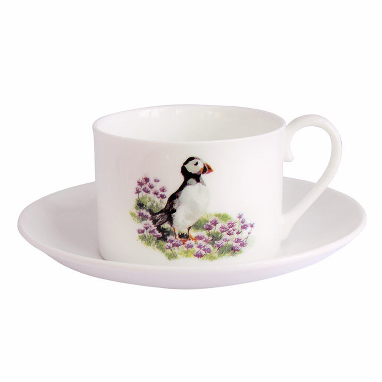 Orkney Storehouse | Puffin Teacup and Saucer Product