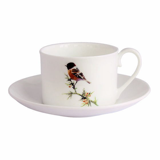 Orkney Storehouse | Stonechat Teacup and Saucer Product